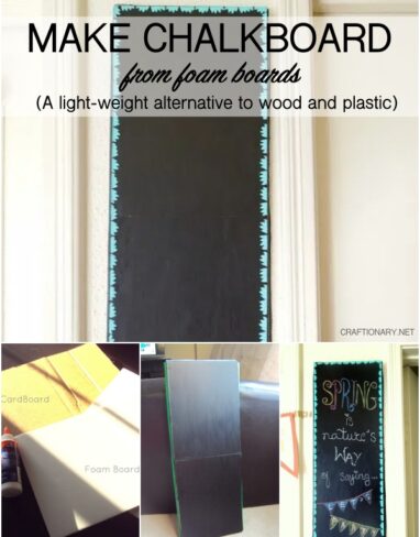 How to Make a Chalkboard using Foam Boards