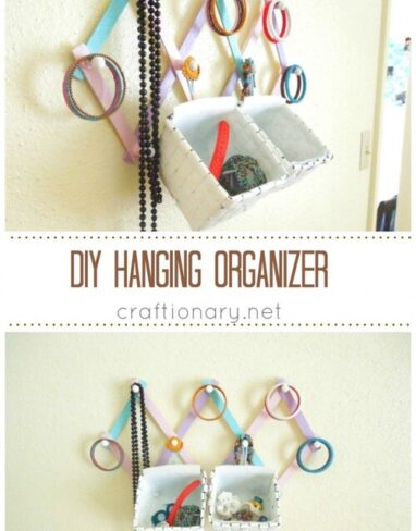 DIY Hanging Organizer for Jewelry and Accessories