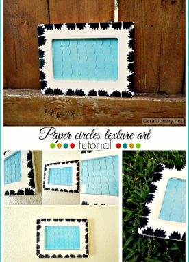 Circles and paint Wooden Frame (tutorial)