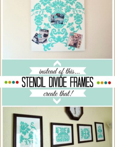 Stencil divide frames set from one big stencil