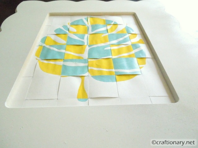 woven art using paintings