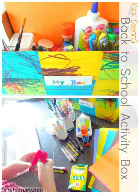 back to school toddler activity box