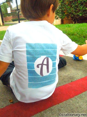 monogrammed kids t-shirt