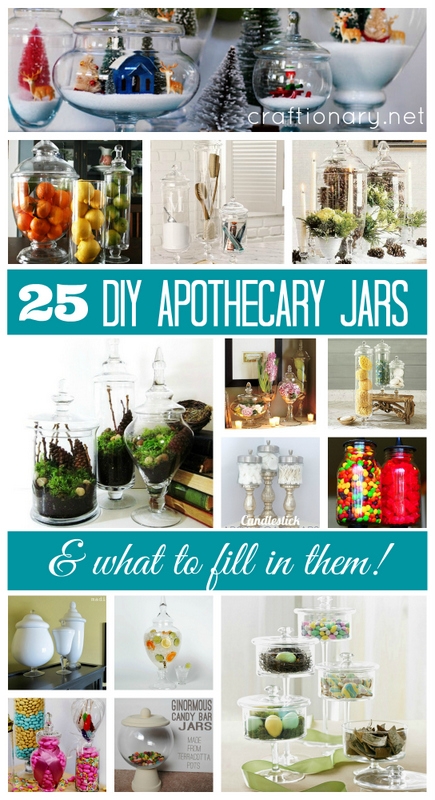 How to Make a Spring Apothecary Jars Decor - Sabrinas Organizing