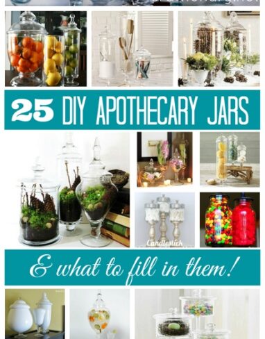 25 DIY Apothecary Jar Ideas and What to Fill Them With