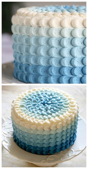 DIY ombre cake