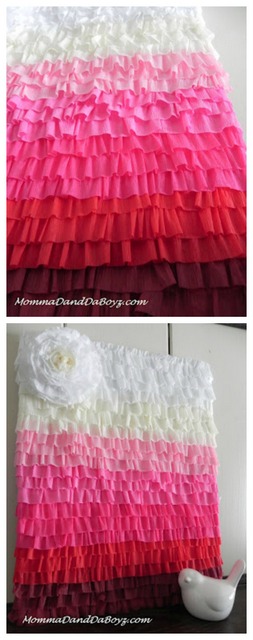 DIY ruffles art