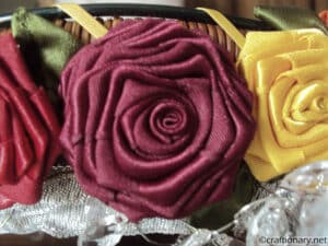 How Is Fold Ribbon Roses How to Make Ribbon Flowers that look like Roses - Craftionary