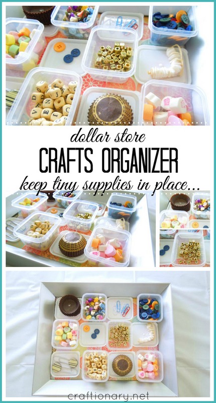 DIY crafts organizer