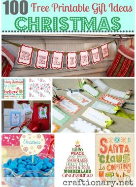 100 Christmas Home Decorations (Free Printables)