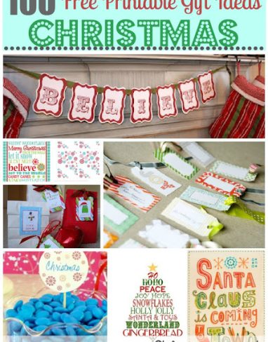 100 Christmas Home Decorations (Free Printables)
