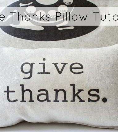 Thanksgiving Decoration Pillow tutorial (Guest Post)