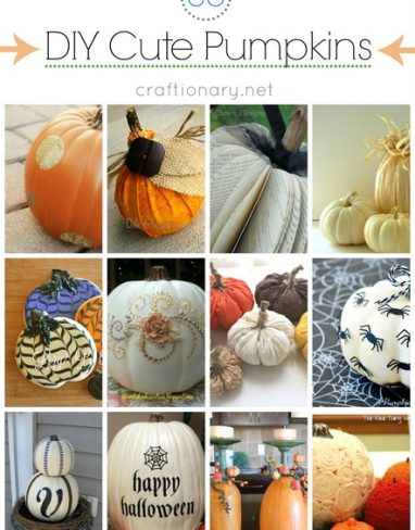 30 Cute Pumpkins to decorate for Fall