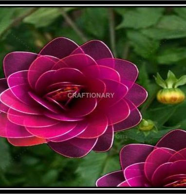 How to make nylon flower dahlia from scratch