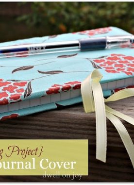 Fabric Book Cover- DIY Journal Cover Instructions