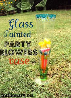 Glass Painting Vase- Party Design (Tutorial)