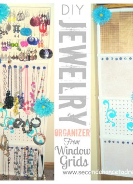 Make Jewelry Organizer from Grid- Guest Post