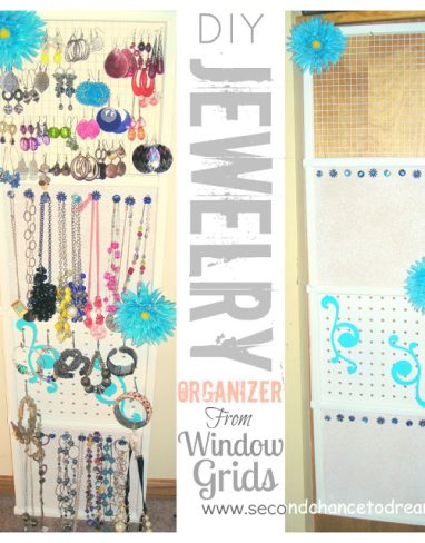 How to make jewelry organizer from grid?