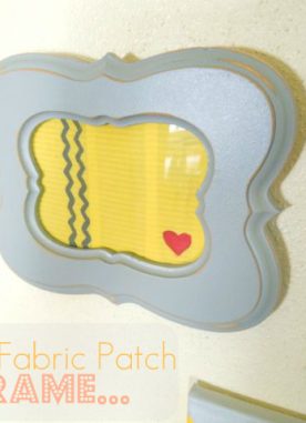 Painted Fabric Patch Frame (tutorial)