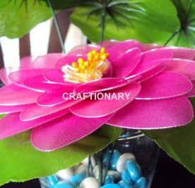 How to make nylon flower lotus tutorial