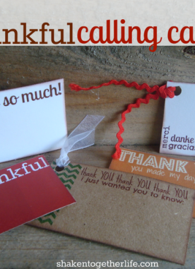 Make Simple Thankful cards printable