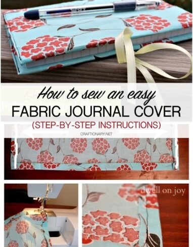 Make Easy Fabric Book Cover: DIY Journal Cover Instructions