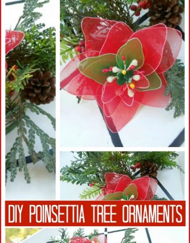 Elegant DIY Poinsettia Flower Tree Ornament Step-by-Step Tutorial