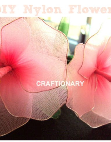 Make Stocking Net Vintage Flowers That Were Popular in 70s