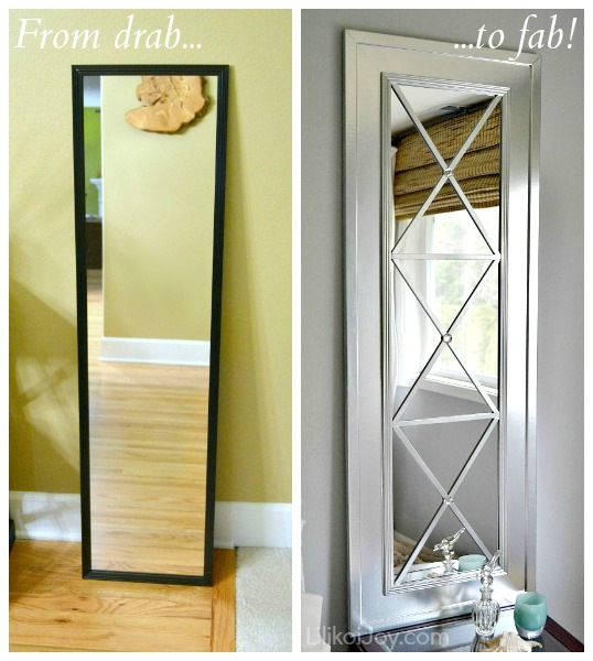 DIY mirror wall decor