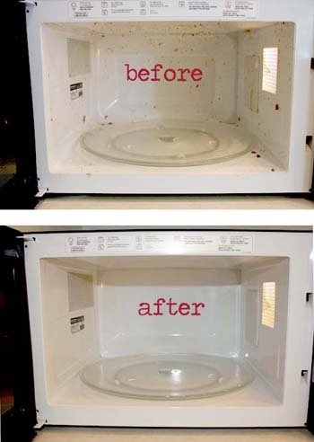 microwave kitchen cleaning tips