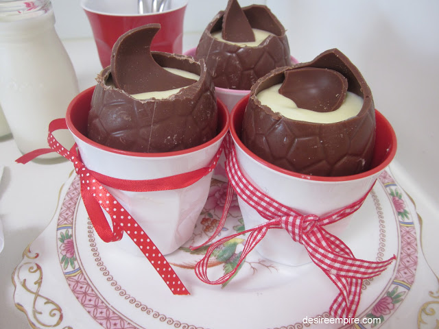 chocolate mousse eggs