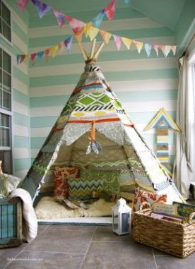 Make tepee (No sew DIY tepee sewing project)