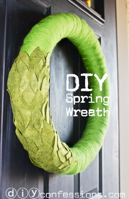 spring leaf wreath