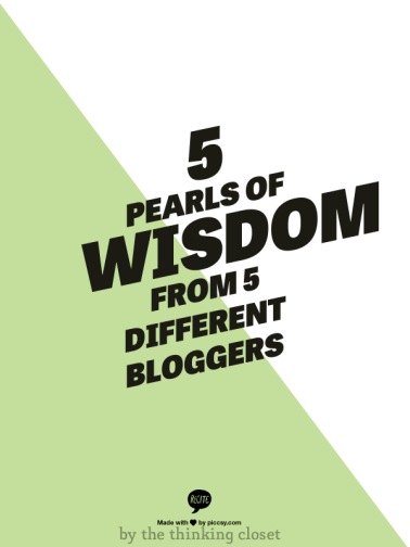 blogging pearls of wisdom
