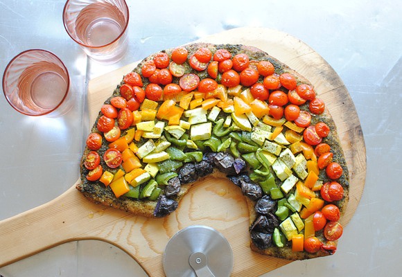 rainbow pizza