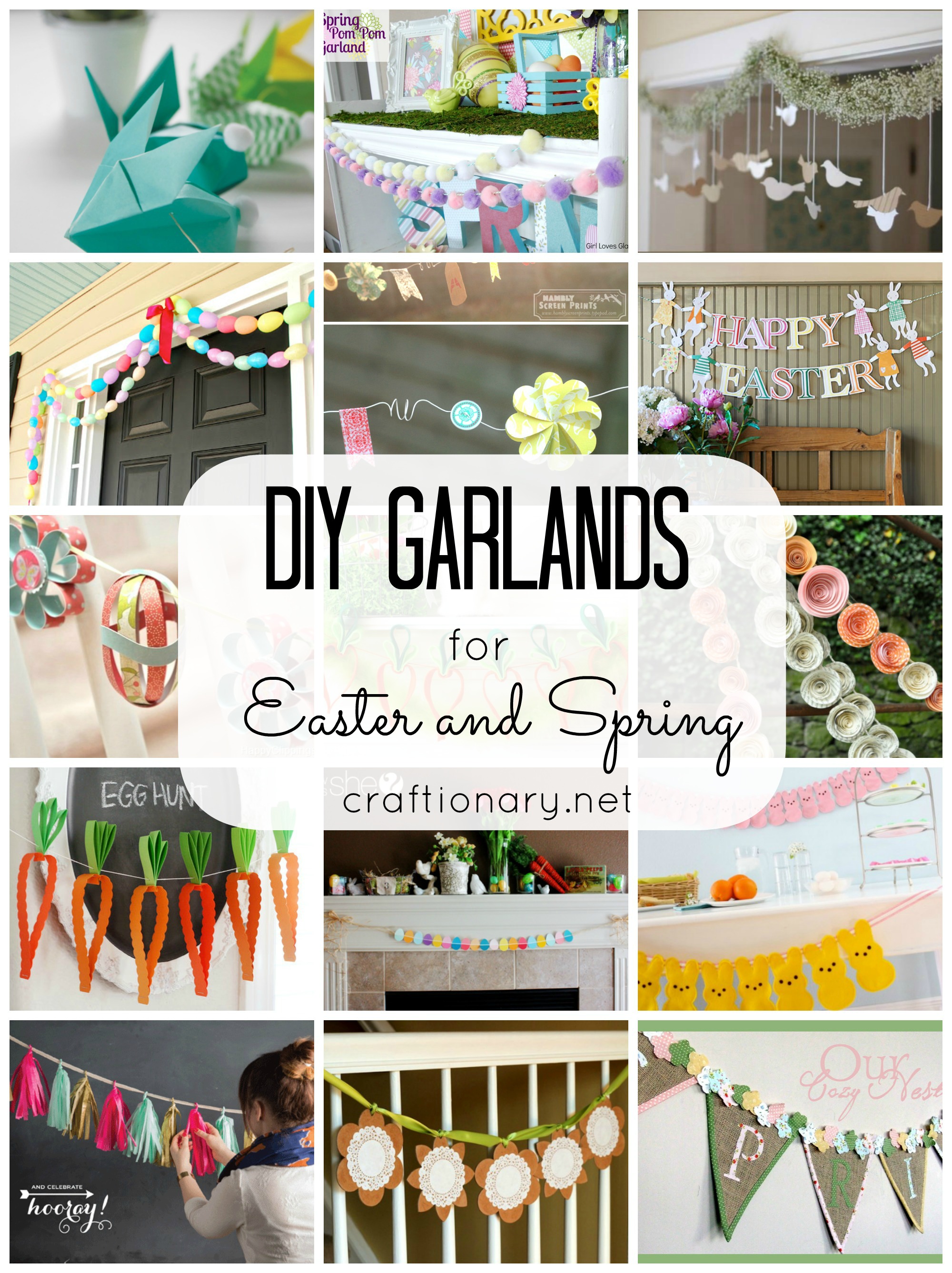 20 DIY Garlands for Easter and Spring Craftionary