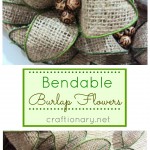 handmade burlap flowers
