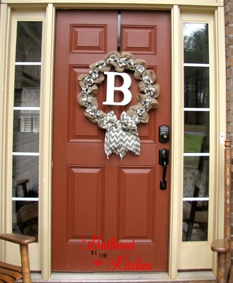 burlap wreath