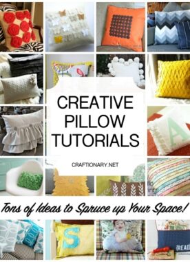 25 Easy Decorative Pillow Tutorials (Make Throw Pillows)