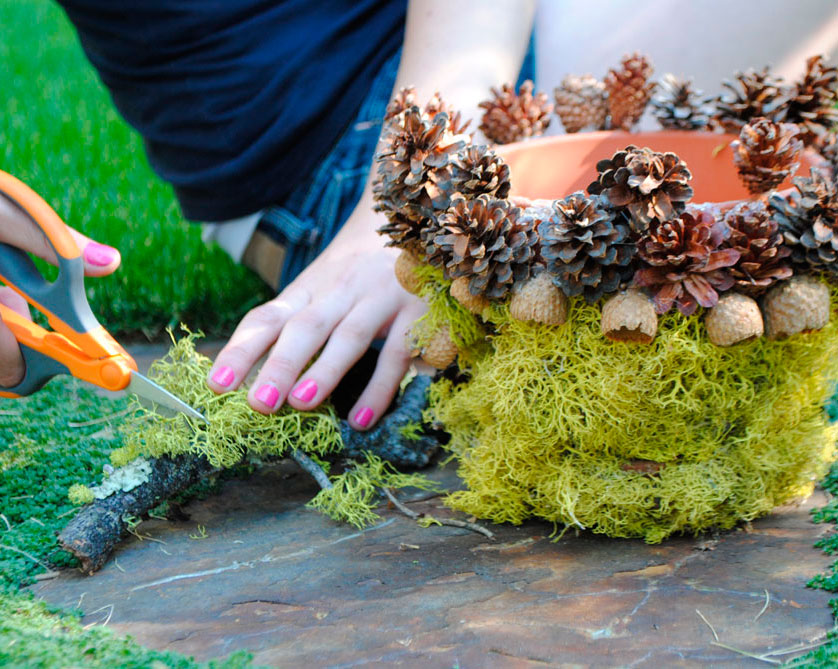 decorating planters with kids