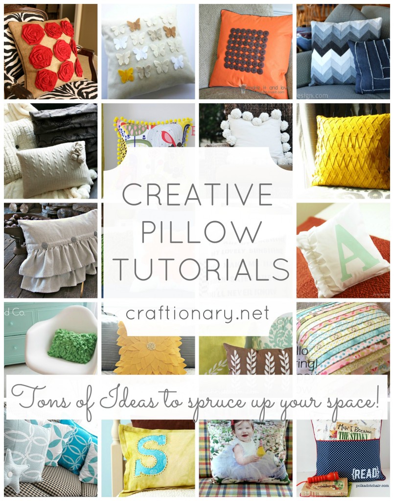 make decorative pillow tutorials