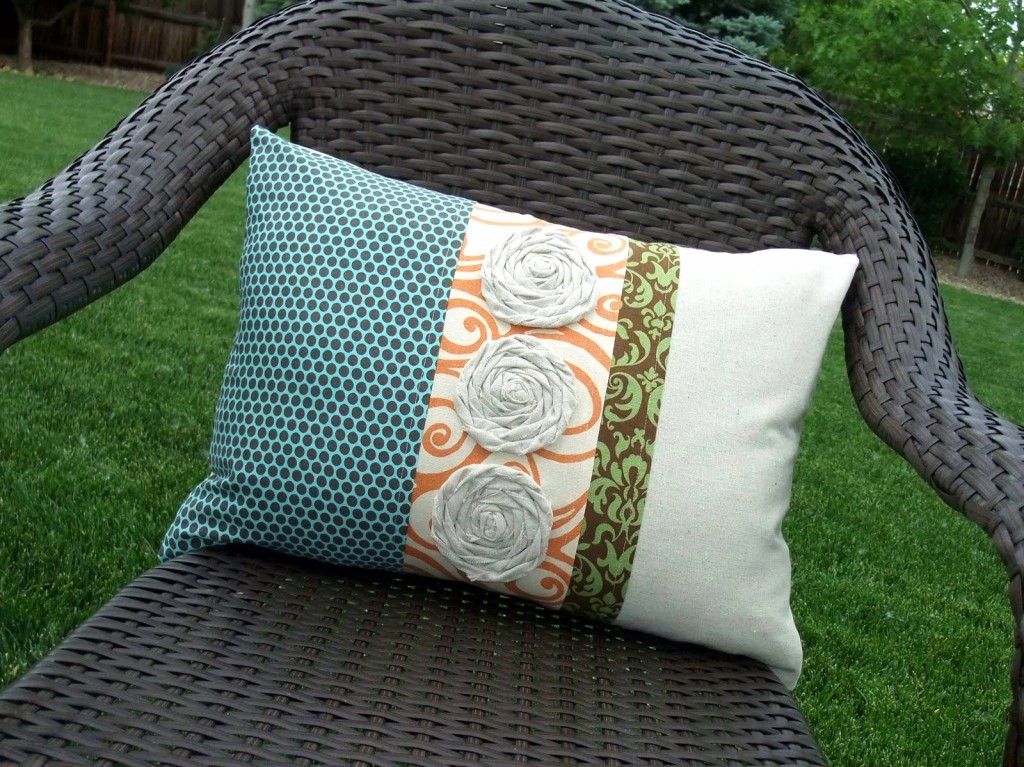 fabric patch pillow tutorials