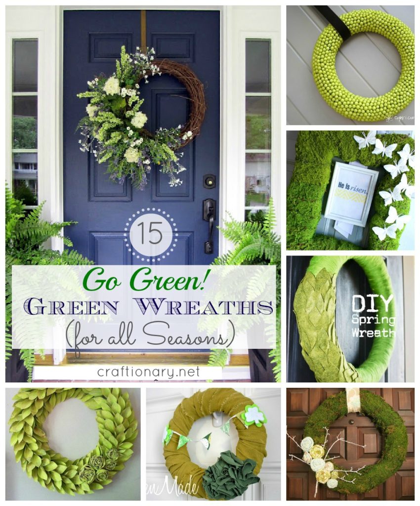 green wreath tutorials