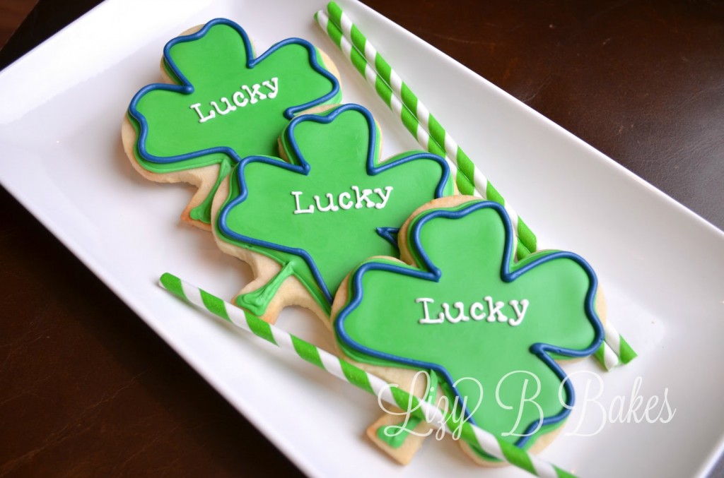 lucky clover cookies