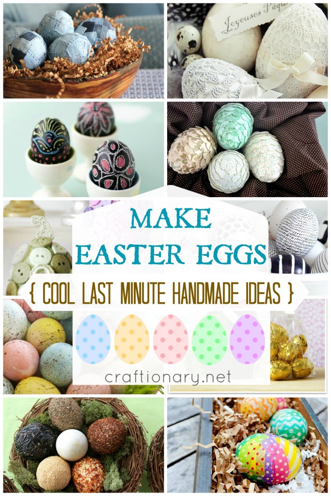 make handmade easter eggs