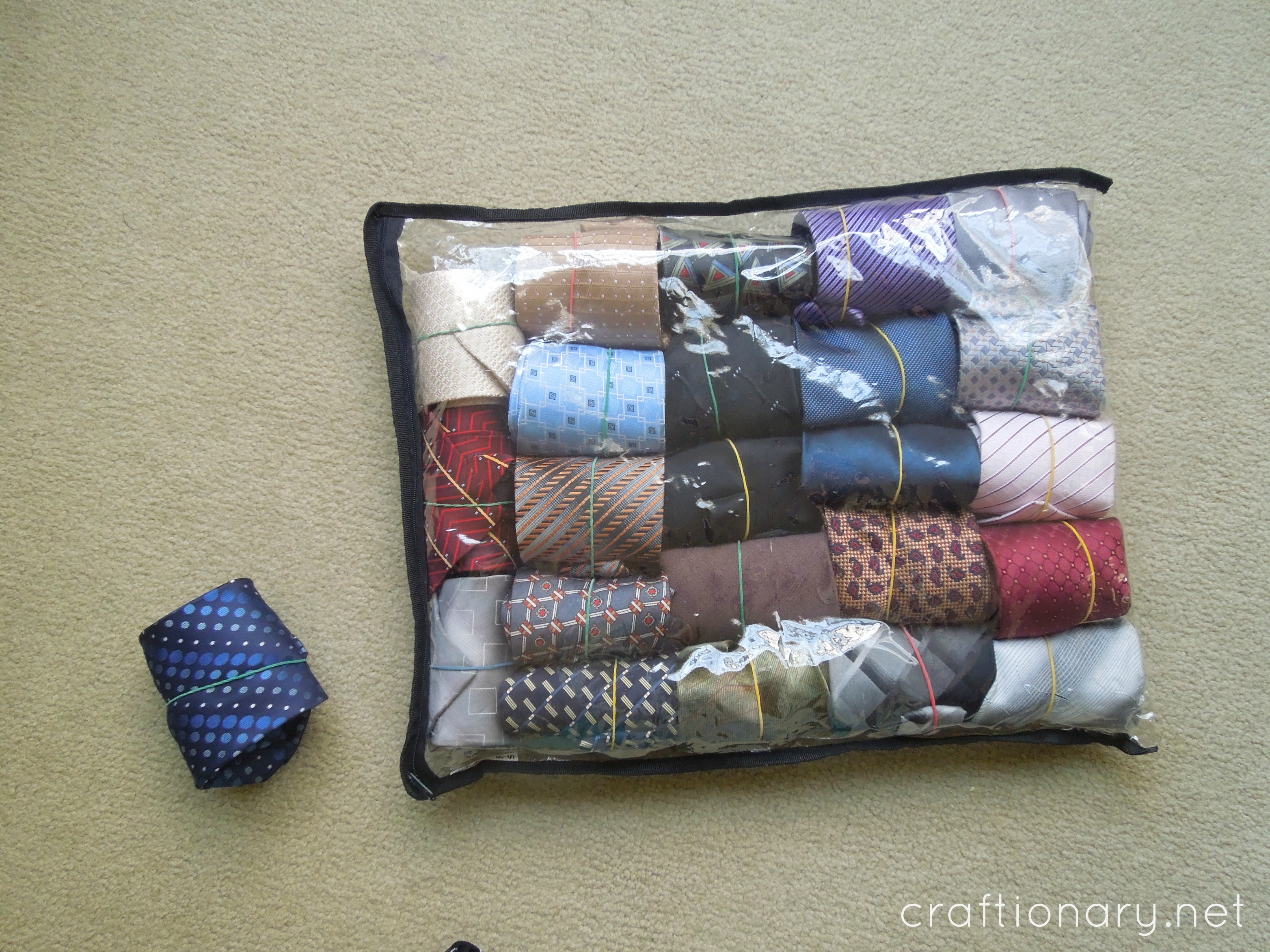 How to organize ties in your closet at home? - Craftionary