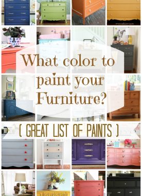 What color to paint your furniture? (25 DIY Projects)