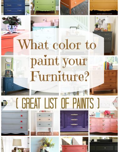 What color to paint your furniture? (25 DIY Projects)