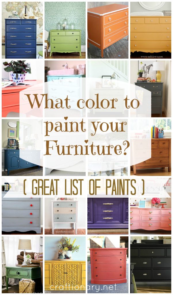 what color to paint your furniture? 25 diy projects