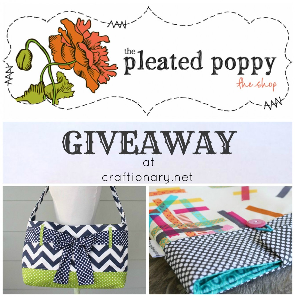 pleated poppy giveaway